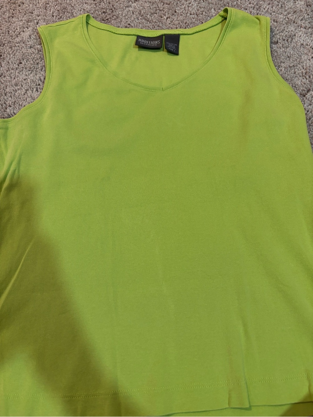 Chico's Bright Lime Green Sleeveless Tank